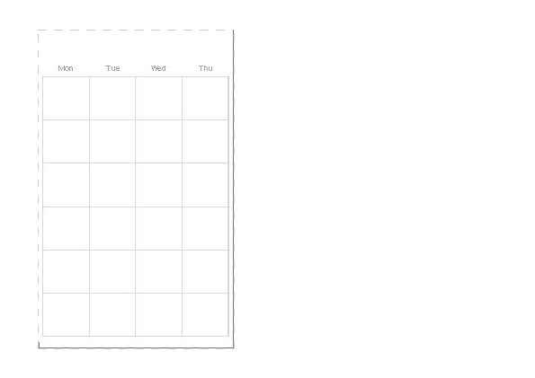 monthly calendar template