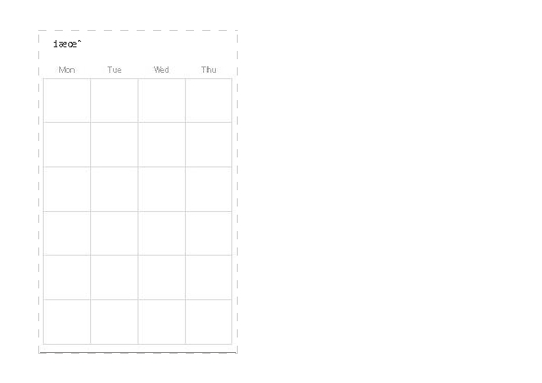 monthly calendar template