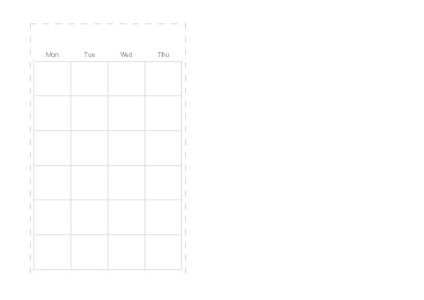 monthly calendar template