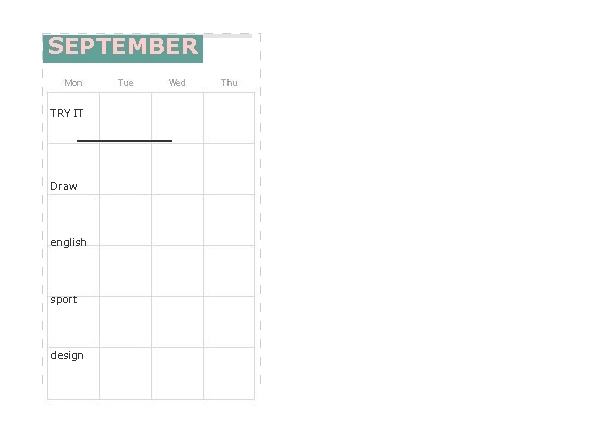 monthly calendar template