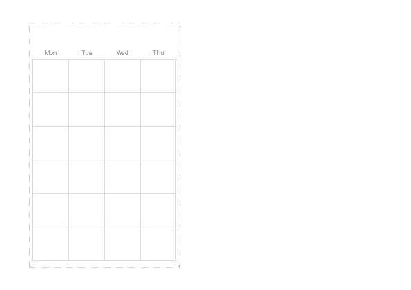 monthly calendar template