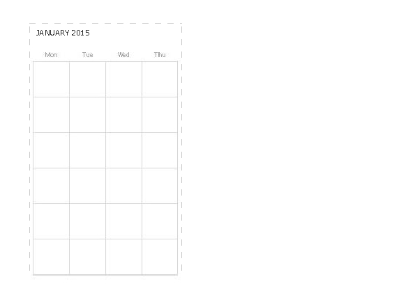 monthly calendar template