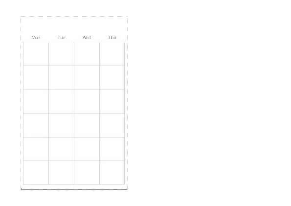 monthly calendar template