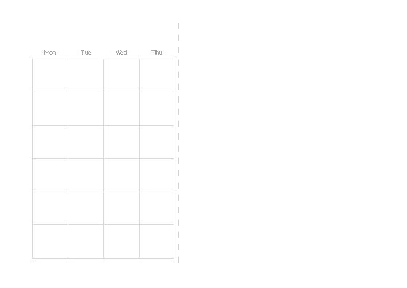 monthly calendar template