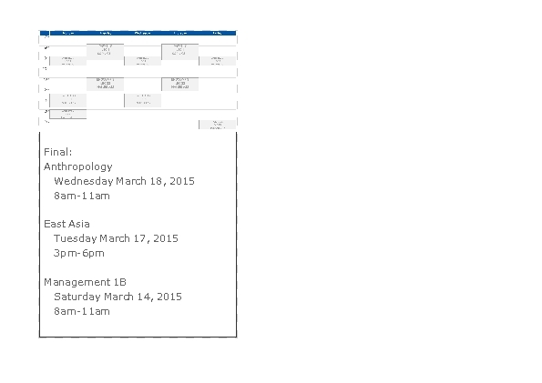 timetable