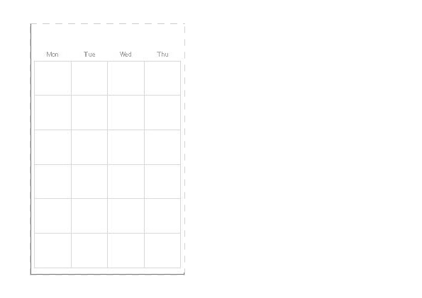 monthly calendar template