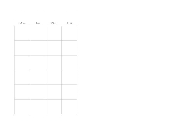 monthly calendar template