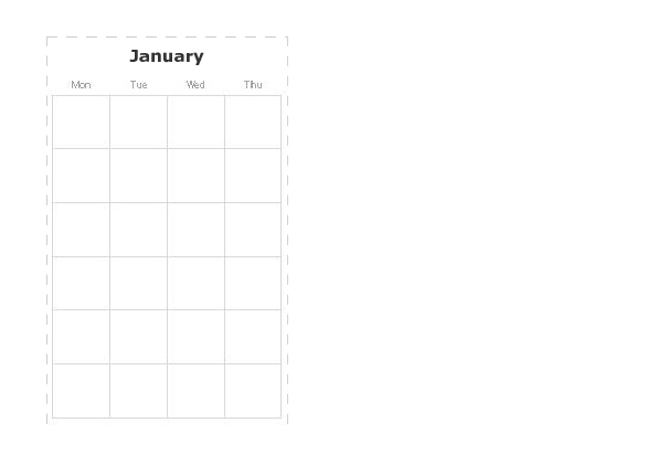 monthly calendar template