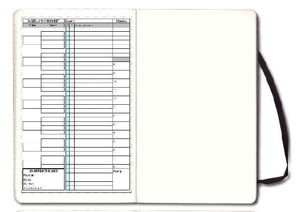 2 Page Weekly Planner