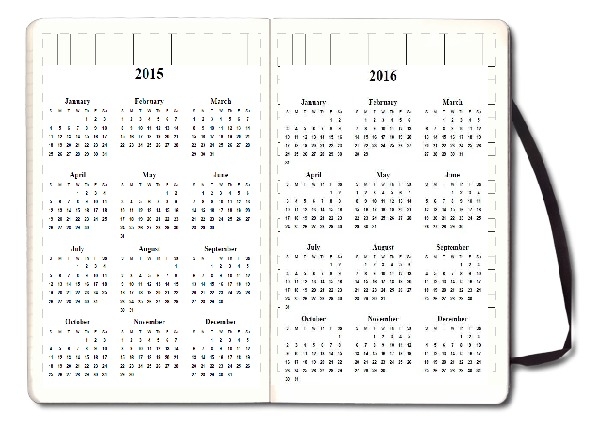 2015 – 2016 yearly calendar