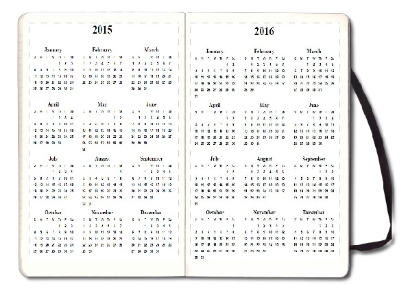 2015 – 2016 yearly calendar