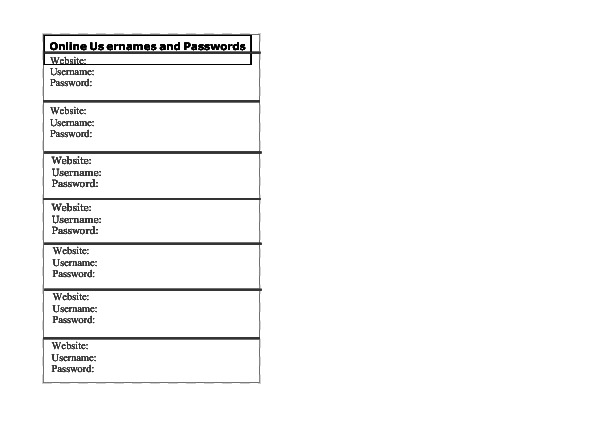 Password Pages