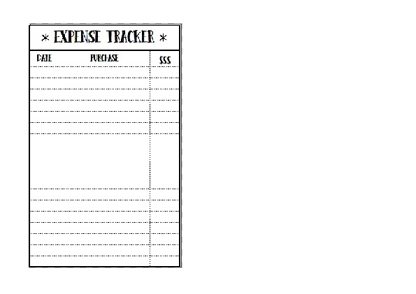 expense tracker