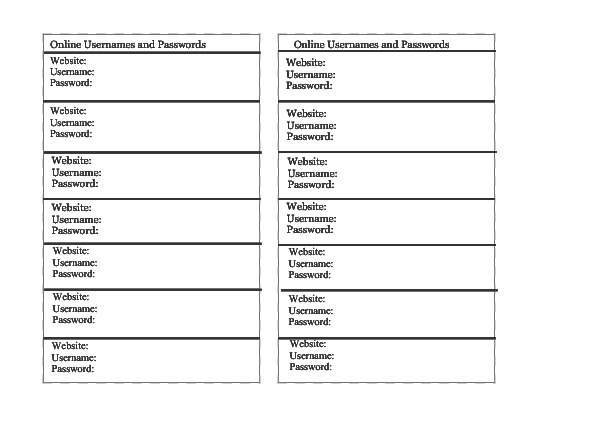 Password Pages