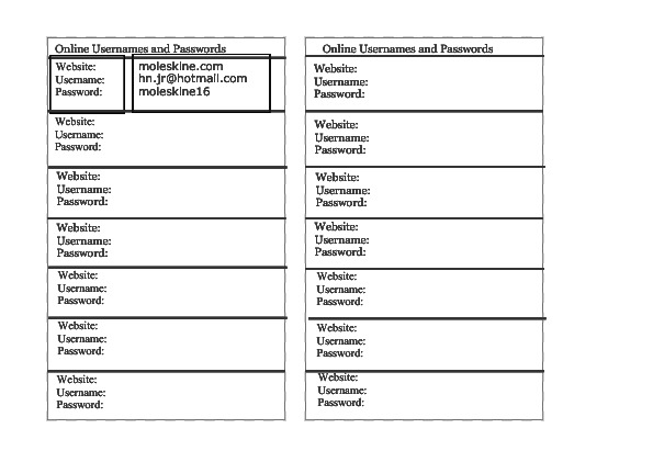 Password Pages