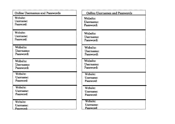 Password Pages