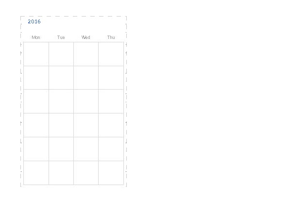 monthly calendar template