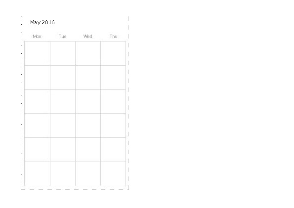 monthly calendar template