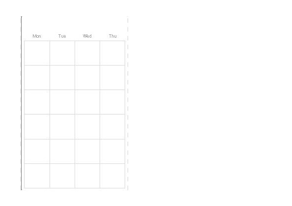 monthly calendar template