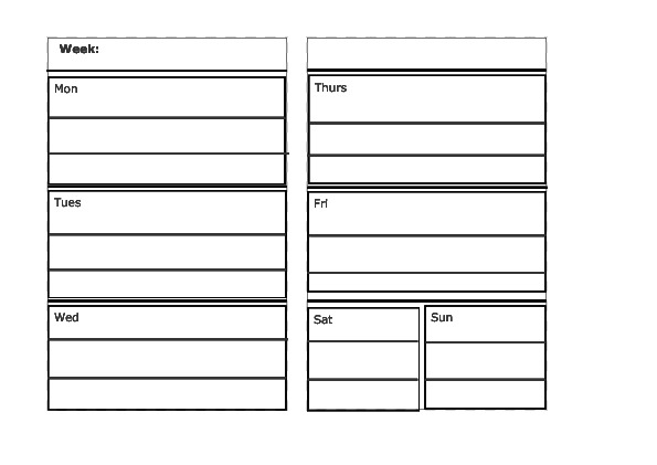 weekly planner study