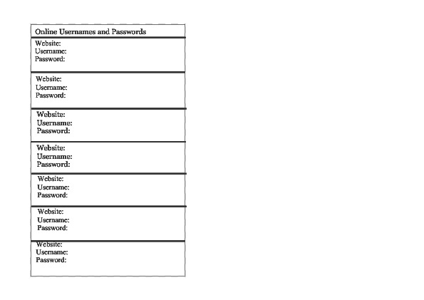 Password Pages