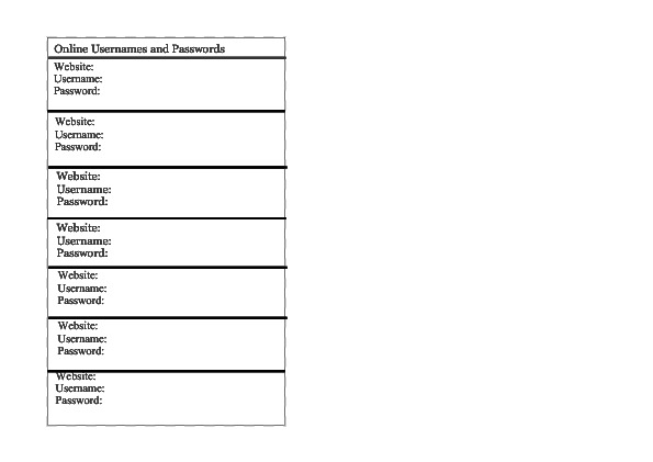 Password Pages