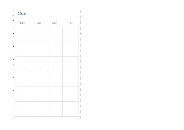 monthly calendar template