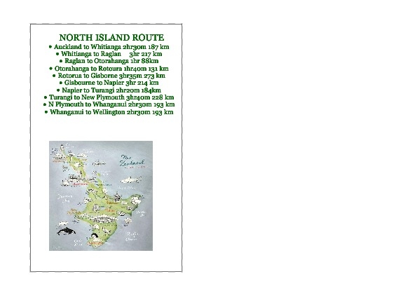 North Island Route