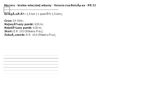 Madera – kraina wiecznej wiosny – Vereda dos Balcões – PR 11