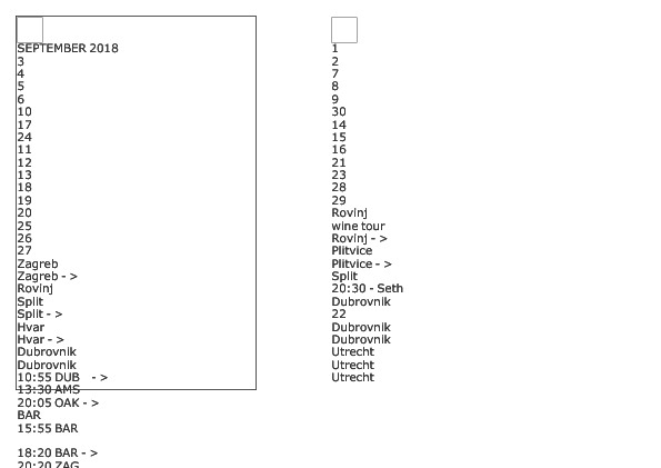 monthly calendar template