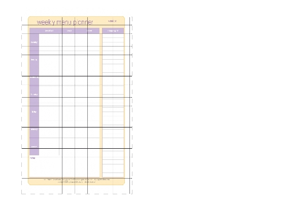 Weekly Menu Planner