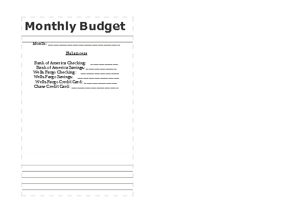 Budget List