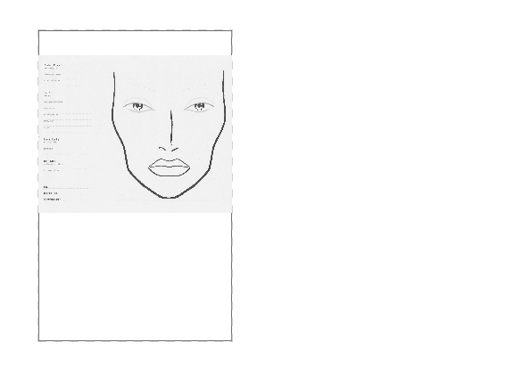 Face chart