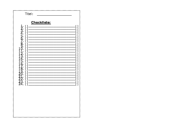 Task List