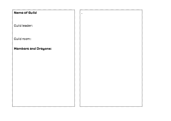 character profile sheet