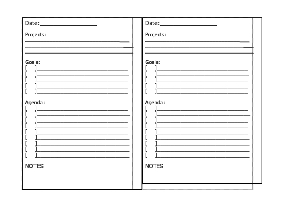 Daily Calendar and tasks