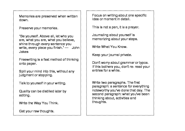 Writing Tips