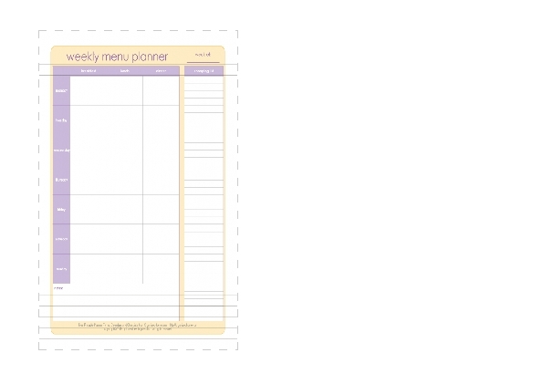 Weekly Menu Planner