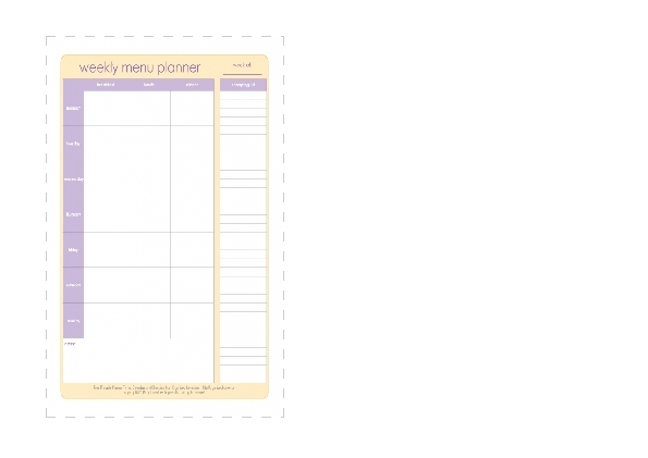 Weekly Menu Planner