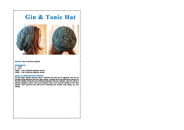 Gin&TonicHat