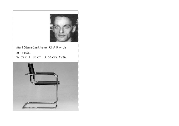 Mart Stam Cantilever CHAIR