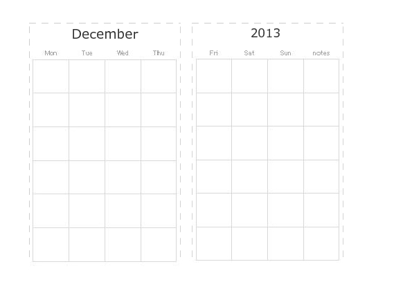 monthly template