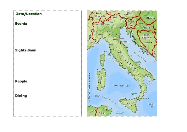 Italy Trip Day Notes