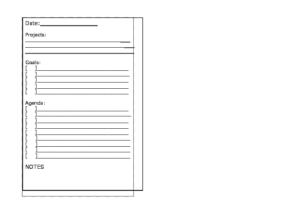 Daily Calendar and tasks