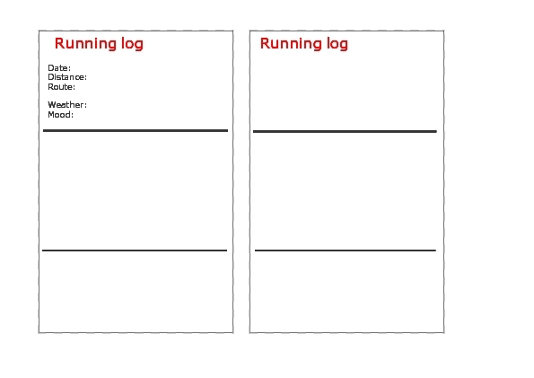 Very basic running log
