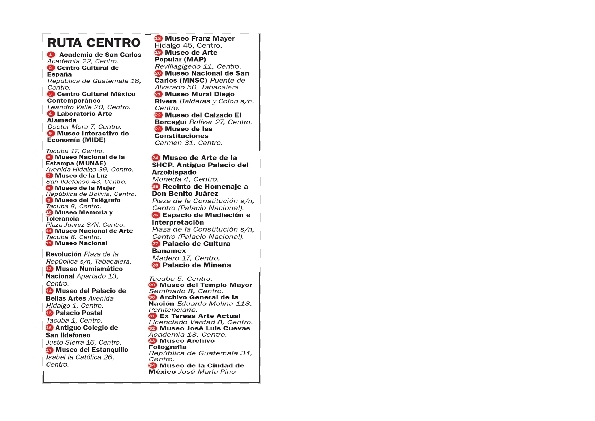 Ruta Centro