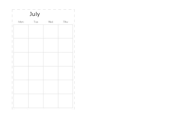monthly template