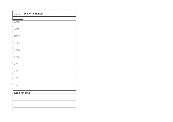 Lecture/Study Schedule