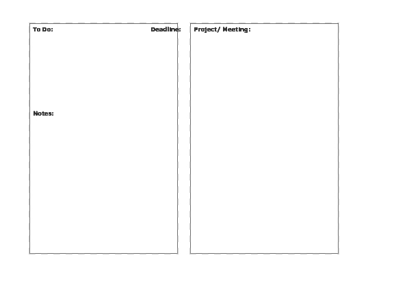 Project Worksheet